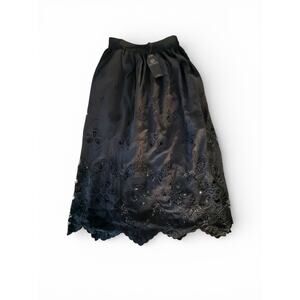 Disturbia Maple Broderie Hem Maxi Skirt NWT